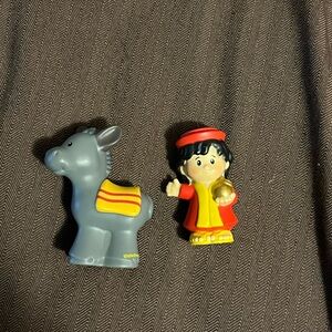 Fisher Price Nativity Figures Replacements Wise Man Donkey